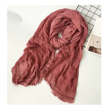 Cotton Linen Shawl Scarf, Scarf, Shawl Scarf