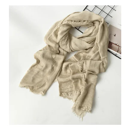 Cotton Linen Shawl Scarf, Scarf, Shawl Scarf